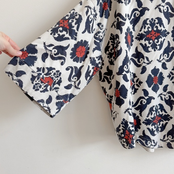 New! ANTHROPOLOGIE • Eleanor Kimono Jacket in Orange Morif - Picture 10 of 14